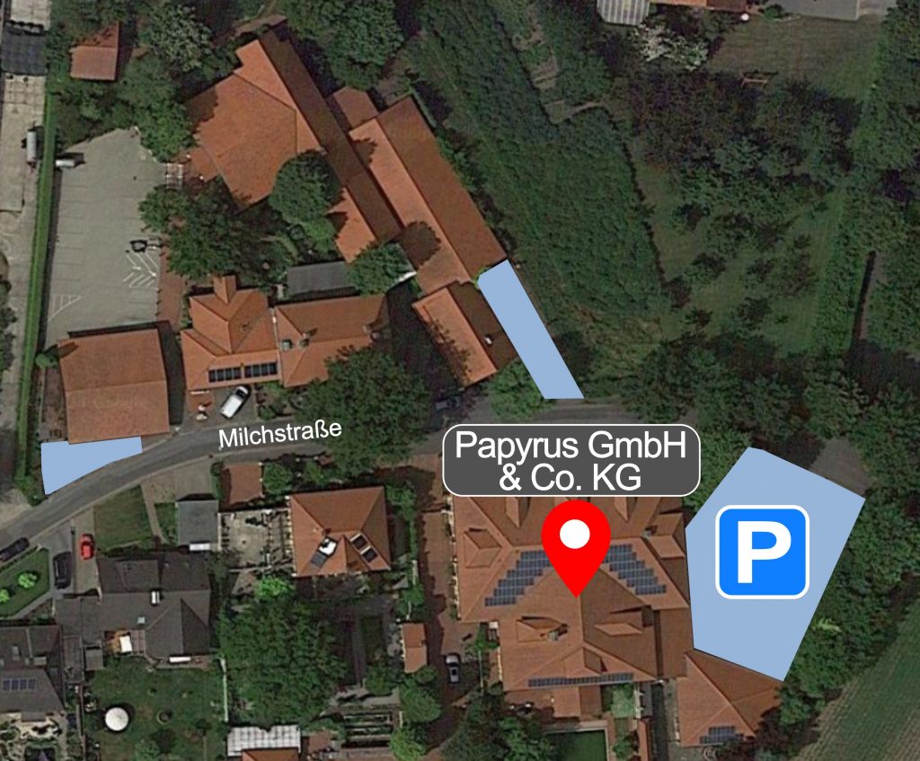 Parkmöglichkeiten bei Papyrus